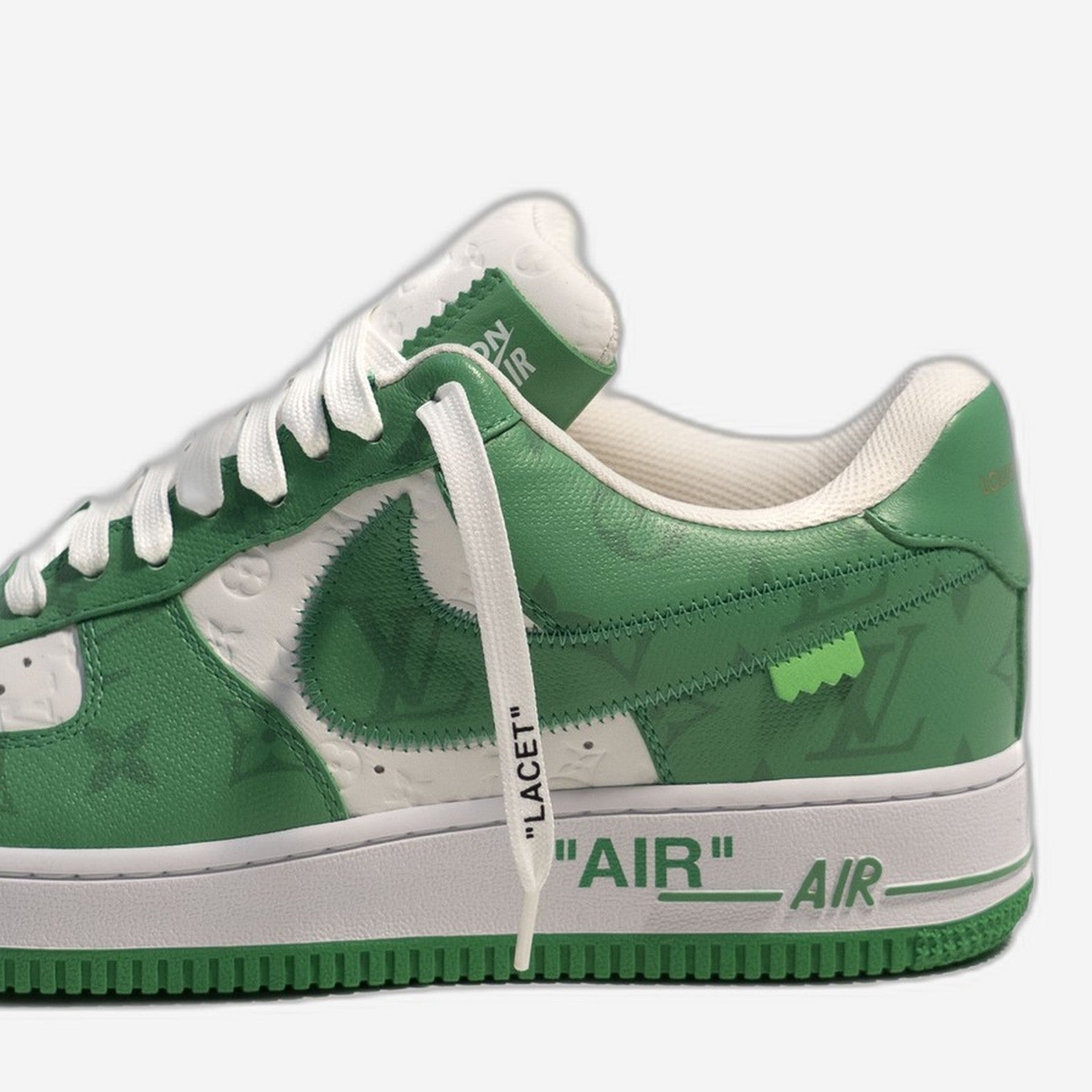 LV Louis Vuitton Nike Air Force 1 Low, Virgil Abloh – Heel