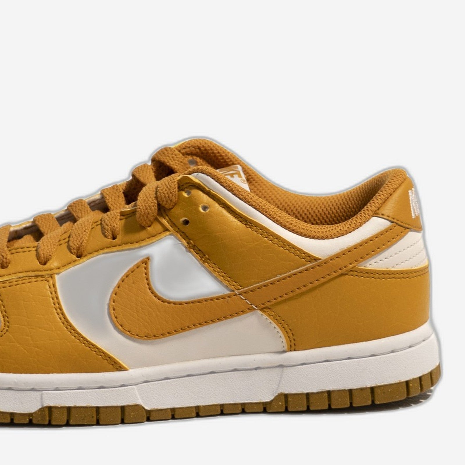Nike Dunk Low Next Nature Phantom Gold Suede – Heel