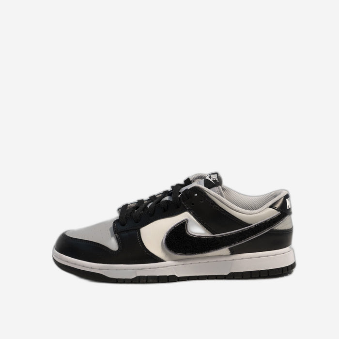 Nike Dunk Low Chenille Swoosh Black Grey